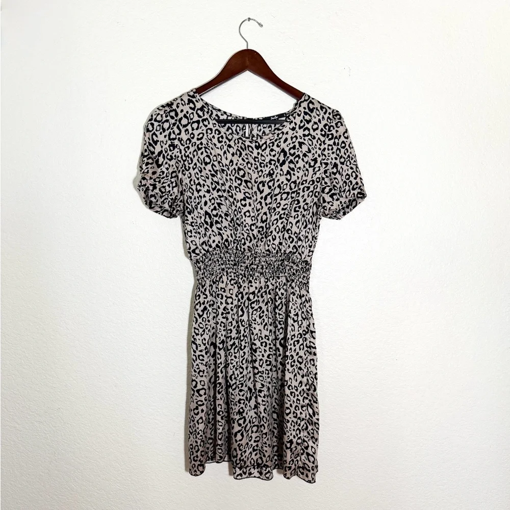 Papaya Black and White Leopard Print Dress - Picture 1 of 2